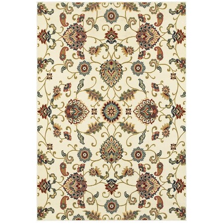 Oriental Weavers 1 ft. 10 in. x 3 ft. 0 in. Kashan Rectangle Rug Ivory K9946W057091ST